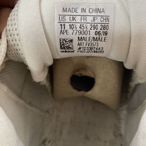 Adidas Yeezy 500 Mens Retro Dad Shoes 11 Streetwear FV3573  (no insoles) White